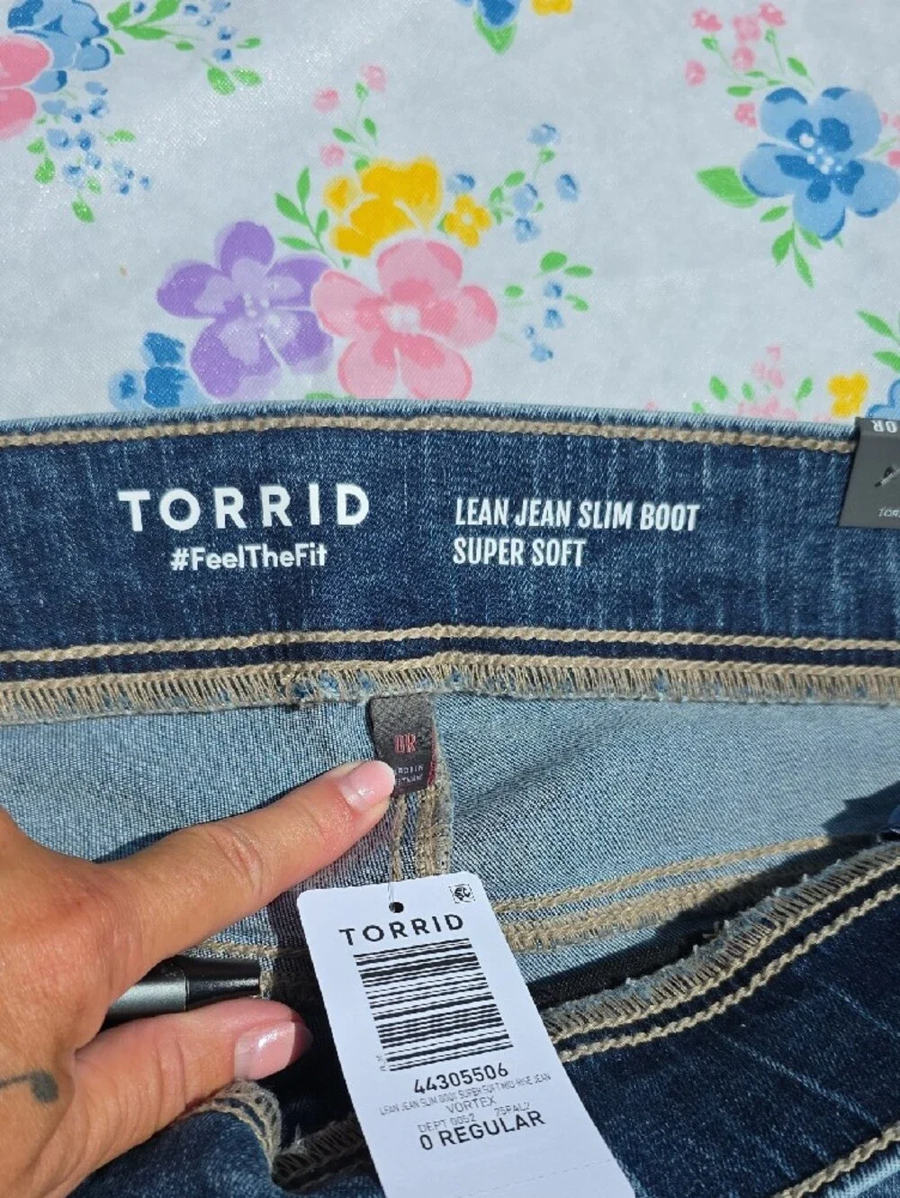 torrid Dark Blue Stretch Bootcut Jeans